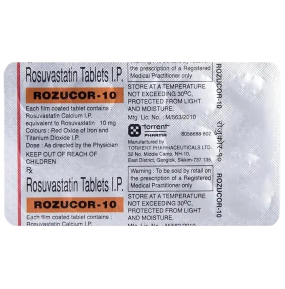 rozucor 10mg tablet 15's